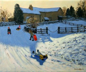 子供のそり、モナッシュ、ダービーシャー 作： Andrew Macara